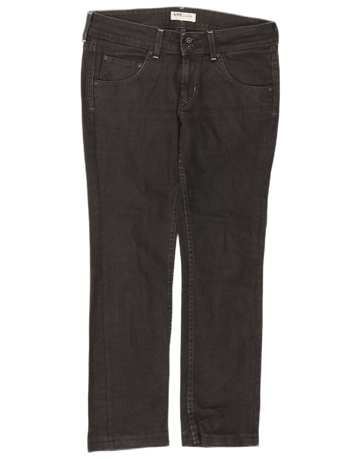 LEE Feminino Amy Straight Jeans W31 L28 Preto