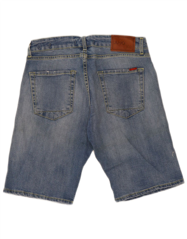 Liu Jo Shorts jeans masculino regular slim W32 algodão azul médio