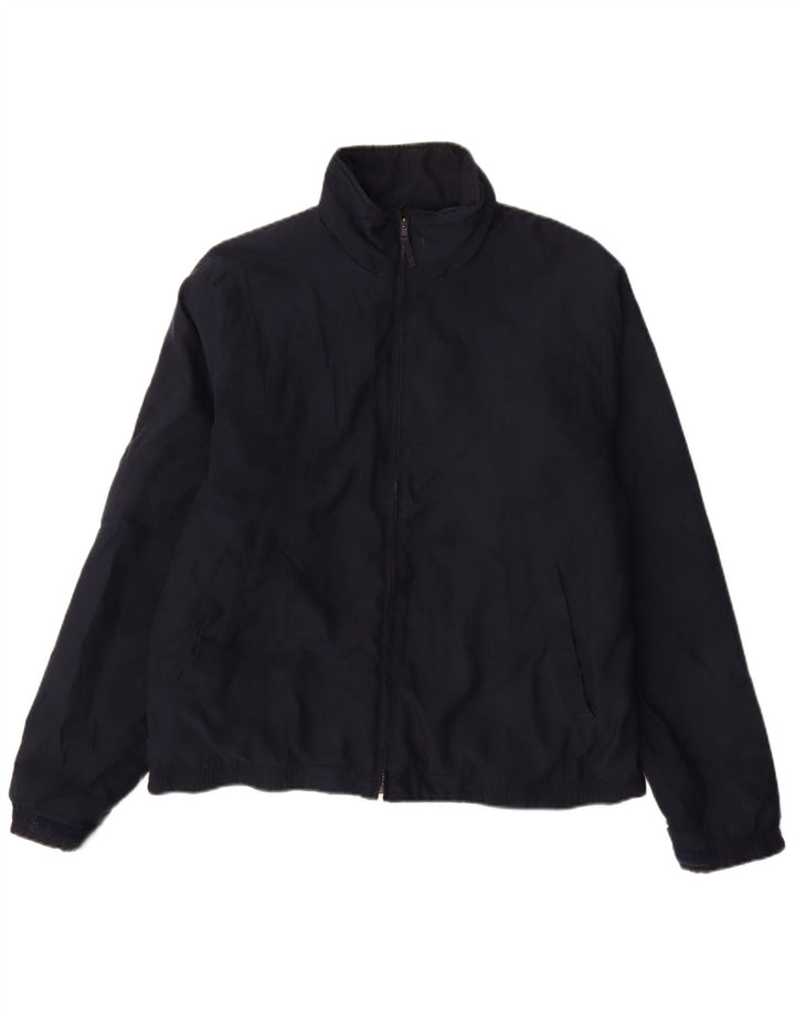 Jaqueta corta-vento masculina Marks & Spencer UK 38 poliéster azul marinho médio