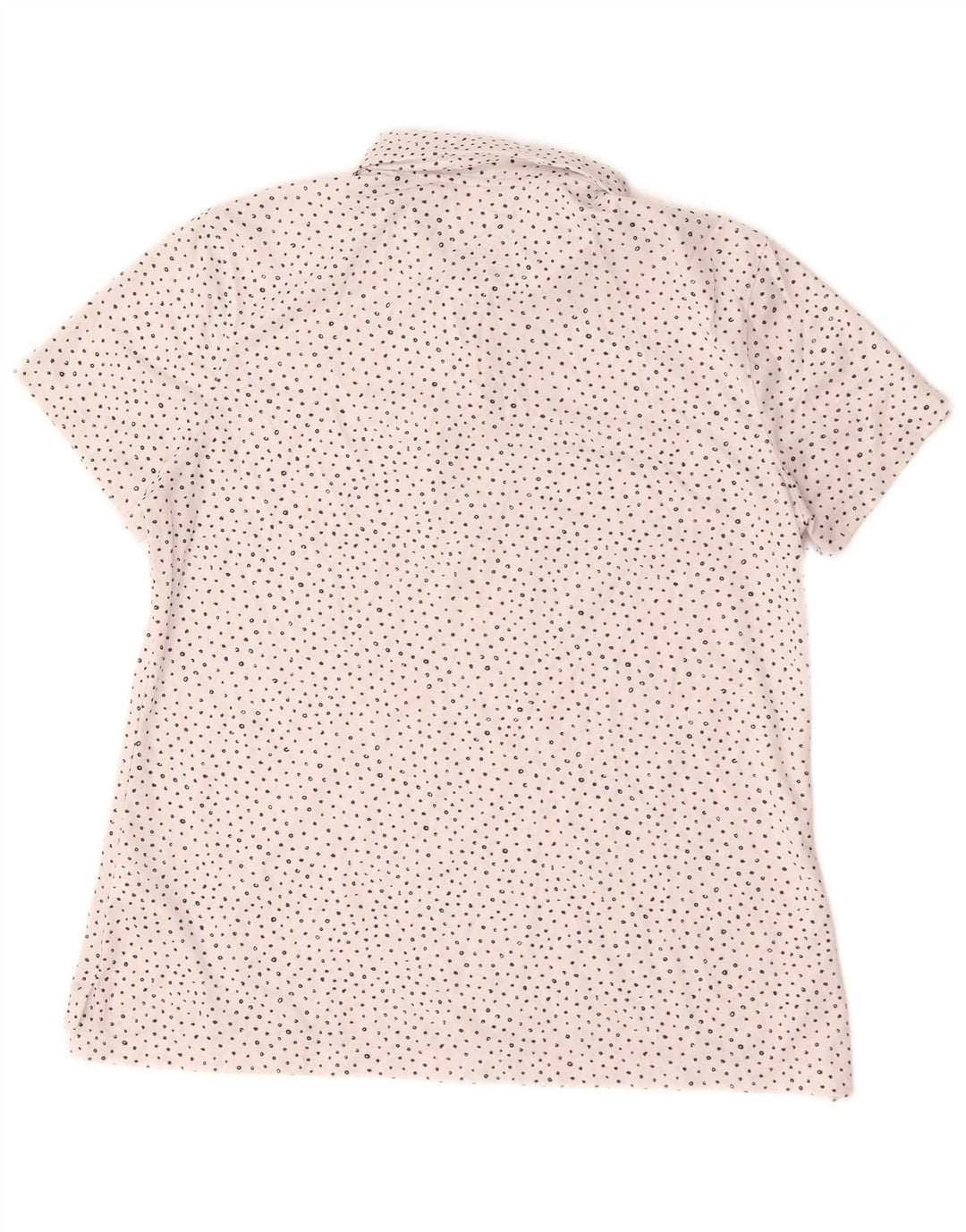 Camisa polo feminina Nike Dri Fit UK 16 grande poliéster manchado branco