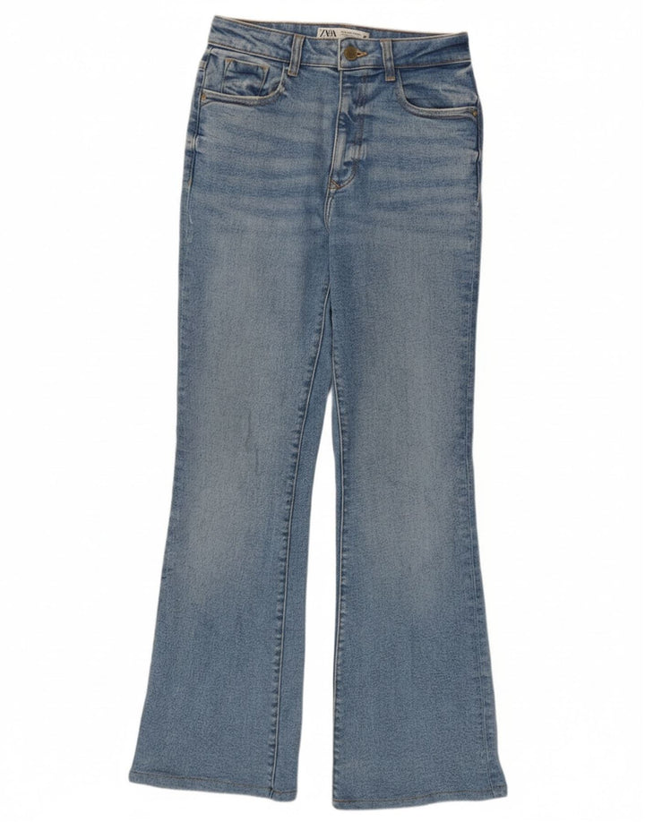 Zara Calça jeans feminina larga EU 36 XS W26 L30 Azul