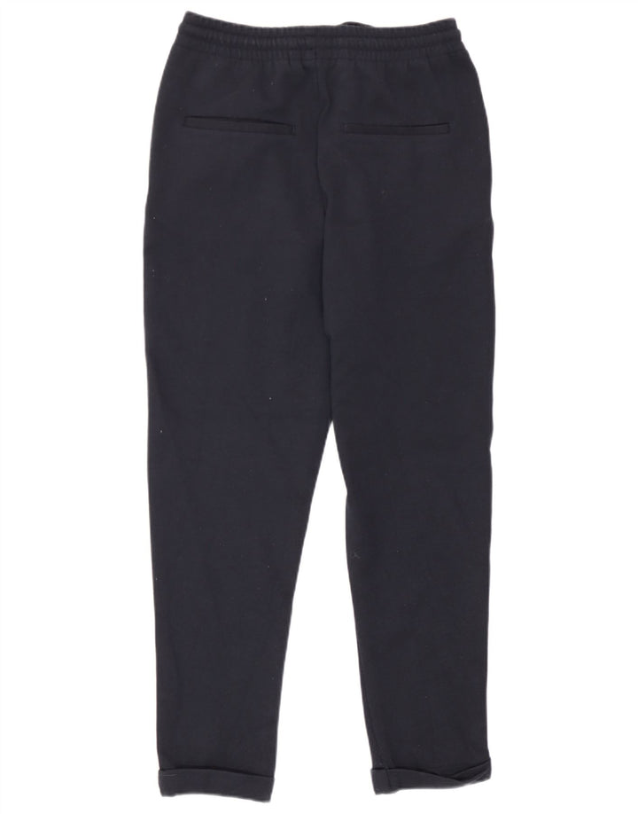 Zara Mens Slim Chino Calças Pequenas W30 L26 Azul Marinho