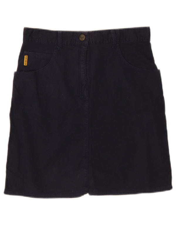 GIORGIO ARMANI Meninas Saia Lápis 11-12 Anos W26 Azul Marinho Algodão