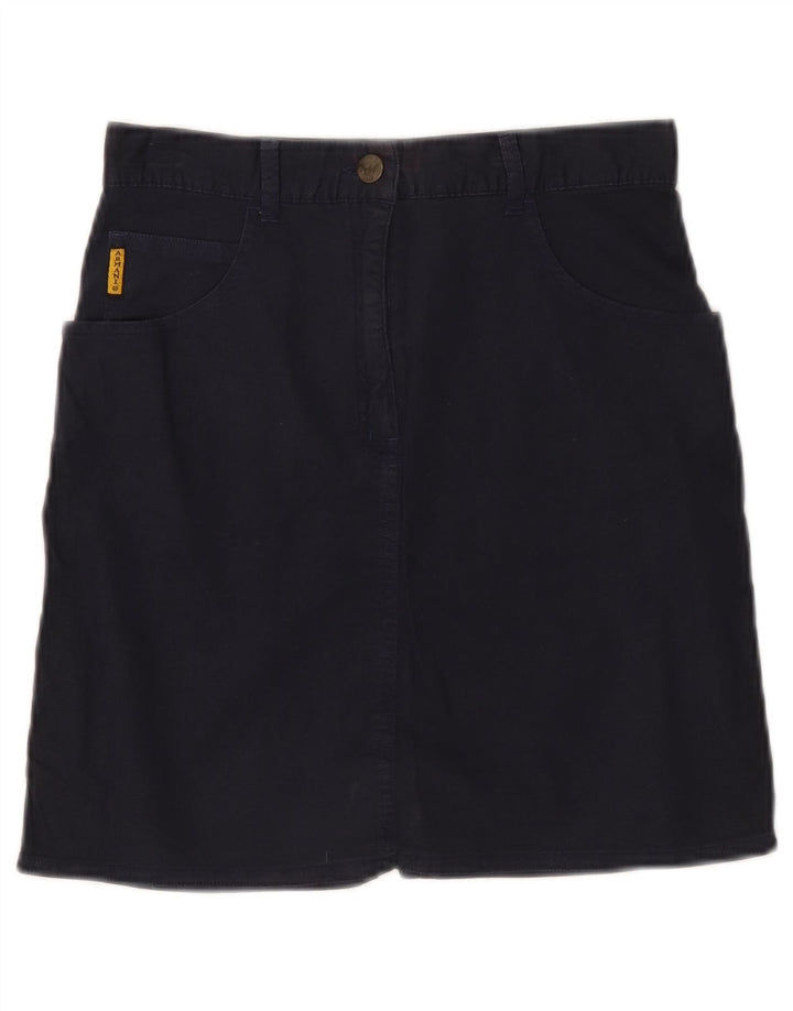 GIORGIO ARMANI Meninas Saia Lápis 11-12 Anos W26 Azul Marinho Algodão