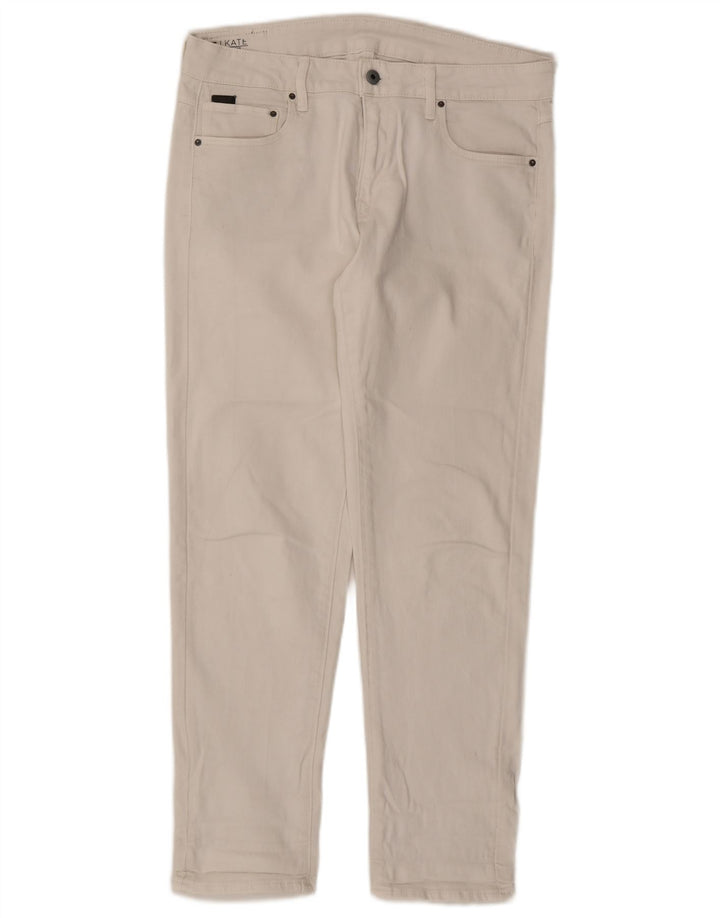 Jeans slim feminino G-STAR W29 L29 algodão branco