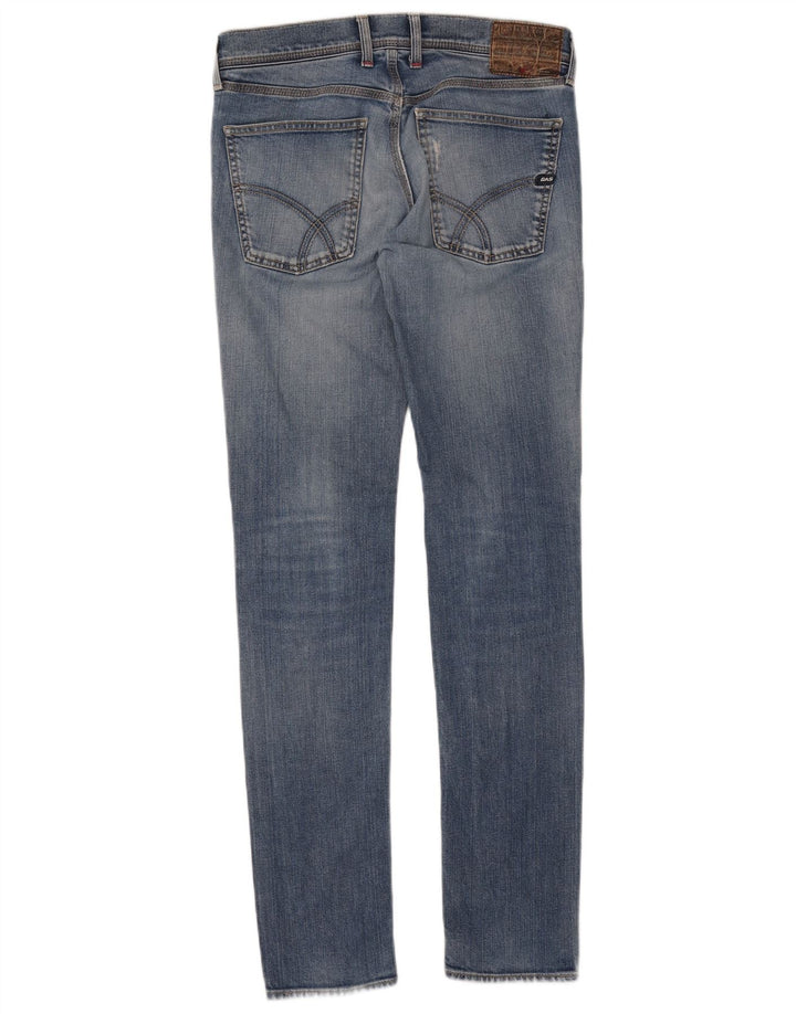 Gas Womens Slim Jeans W31 L34 Azul Algodão