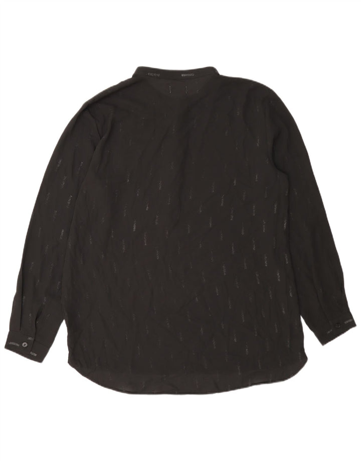 Blusa feminina de manga comprida Dack's UK 16 listrada preta grande