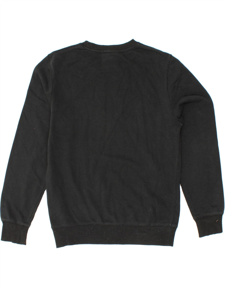CHAMPION Mens Graphic Sweatshirt Jumper Small Black Cotton Vintage Champion and Second-Hand Champion from Messina Hembry 