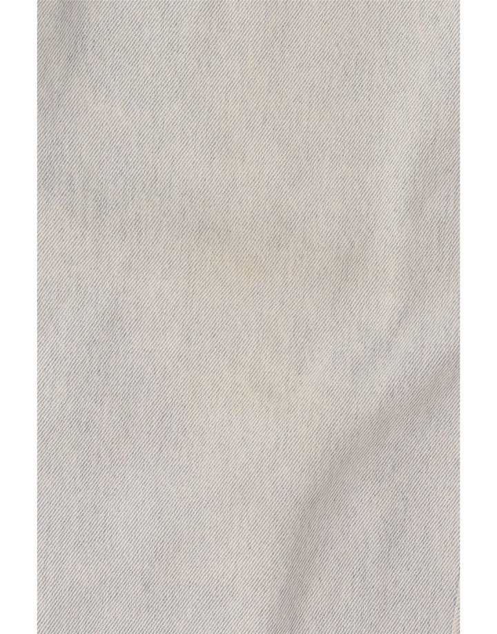 Jeans vintage feminino gráfico cônico W32 L32 azul