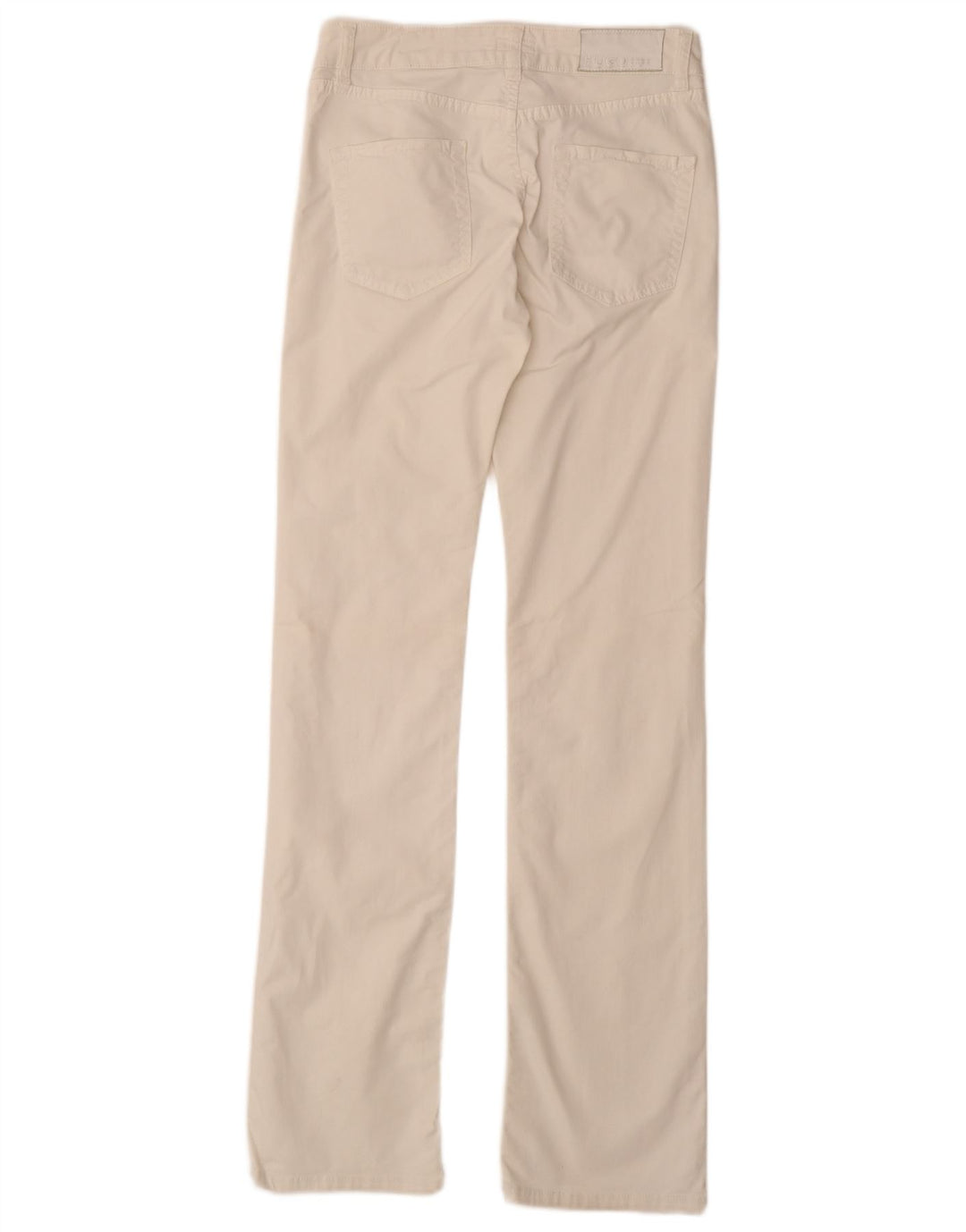 Calça feminina reta casual HUGO BOSS W26 L34 algodão branco