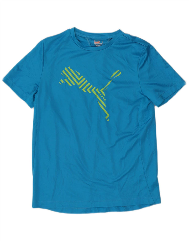Top Puma Menino Graphic T-Shirt 15-16 Anos Azul Poliéster