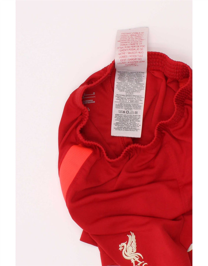 Shorts esportivos Nike Boys Liverpool 5-6 anos médio vermelho colorblock poliéster