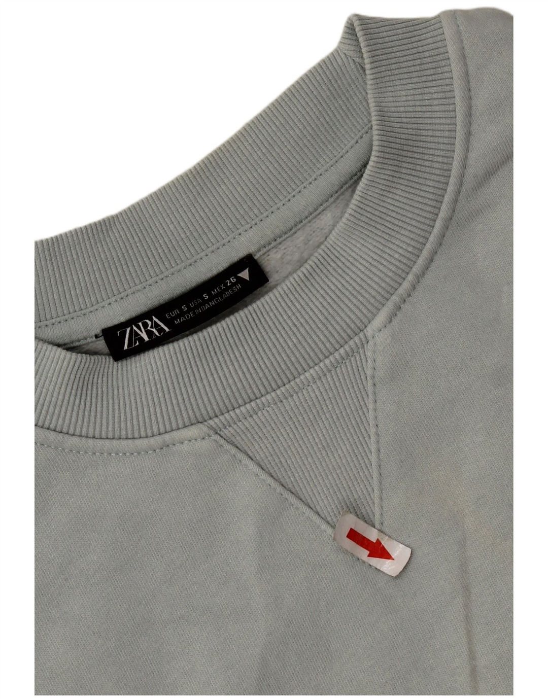 Zara moletom feminino oversized jumper UK 10 pequeno algodão cinza