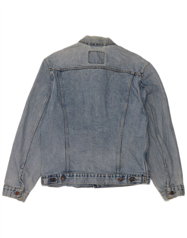 Jaqueta jeans masculina Levi's UK 38 algodão azul médio