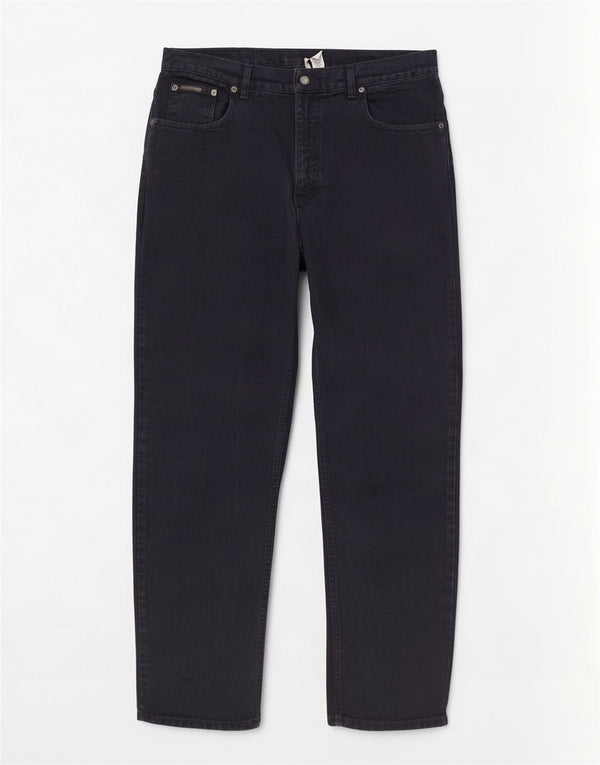 Calvin Klein Mens Straight Jeans W36 L33 Navy Blue Cotton
