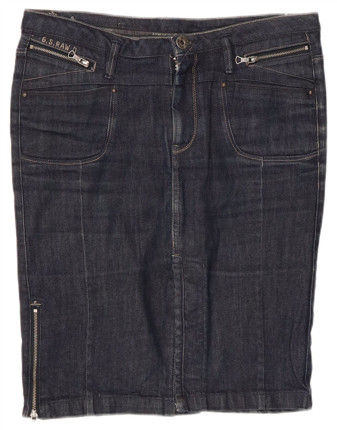 Saia jeans feminina G-STAR W30 azul marinho médio