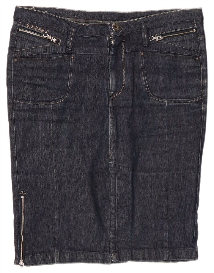 Saia jeans feminina G-STAR W30 azul marinho médio