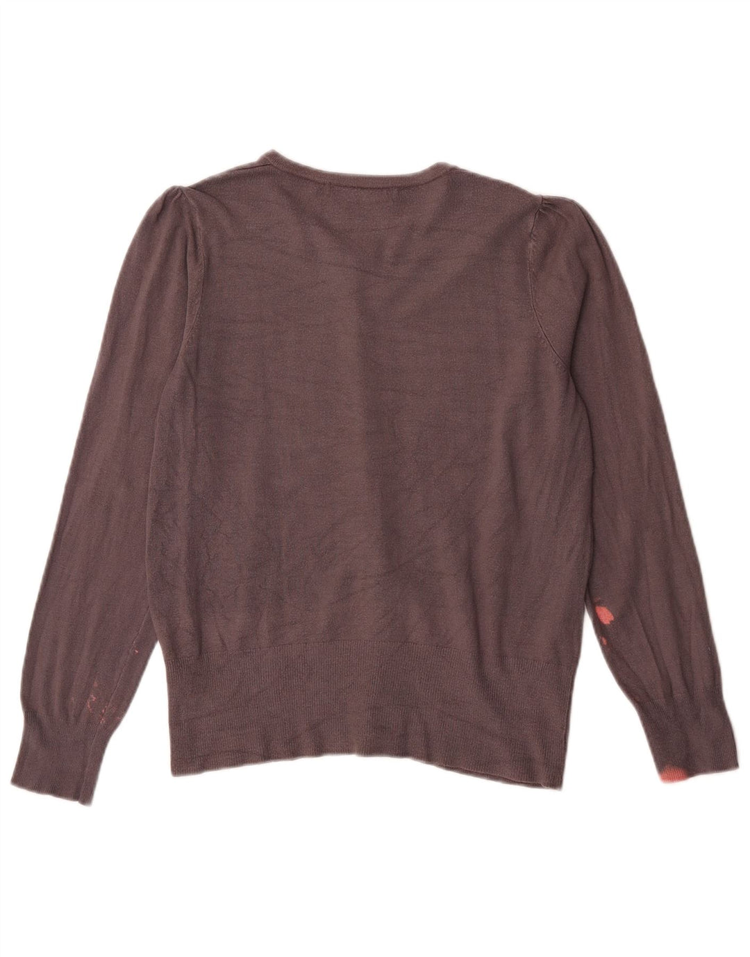 Suéter cardigã feminino Marks & Spencer Reino Unido 12 Viscose cinza médio