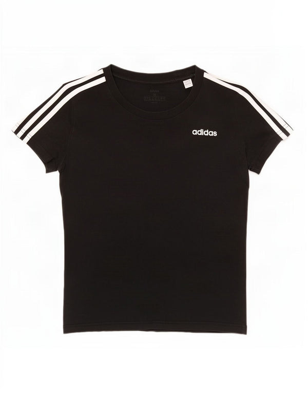 Adidas Womens T-Shirt Top UK 8/10 Small Black