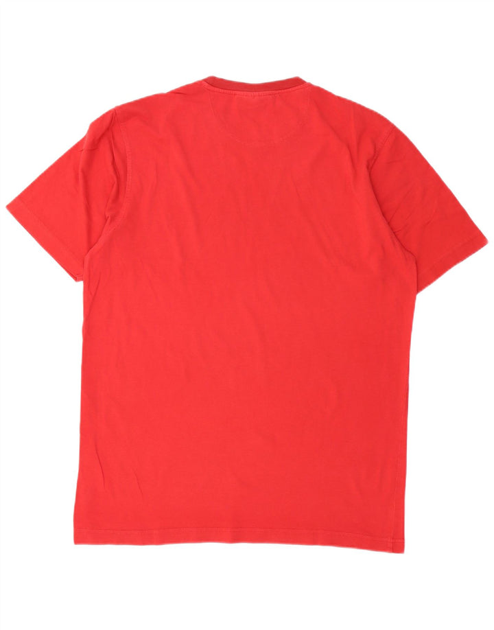 Camiseta gráfica masculina FILA Top IT 52 grande algodão vermelho