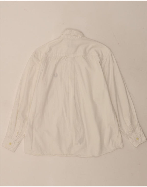 Camisa masculina Fred Perry 11-12 anos algodão branco