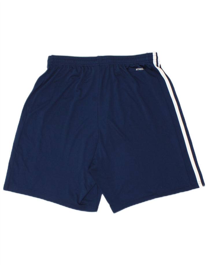 Adidas Mens Aeroready Sport Shorts Médio Azul Marinho Poliéster