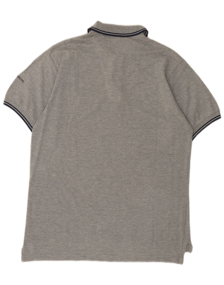 Camisa polo masculina Marina Yachting gráfica cinza médio algodão