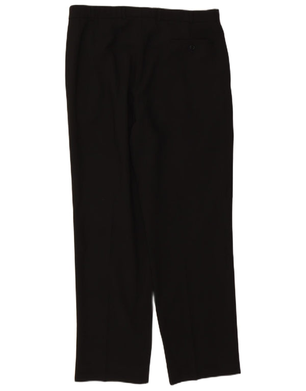 Calça masculina Marks & Spencer com pegged suit W36 L31 poliéster preto