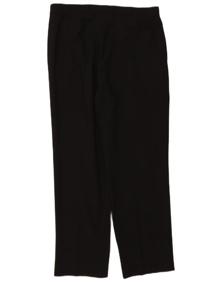 Calça masculina Marks & Spencer com pegged suit W36 L31 poliéster preto