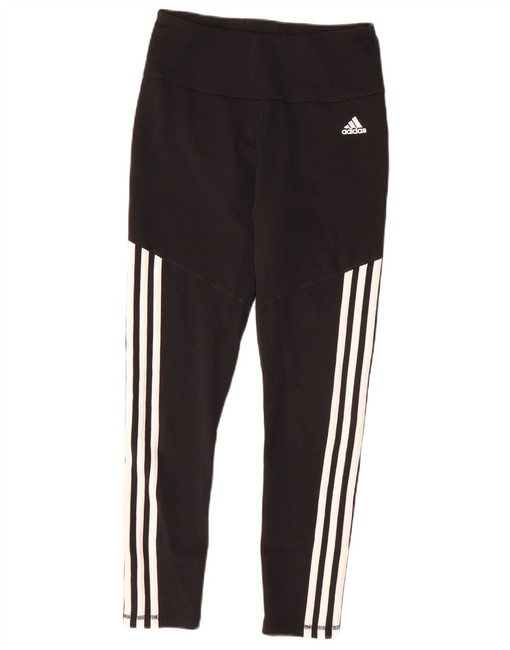 Leggings Adidas Climalite Femininas UK 8/10 Pequenas Pretas