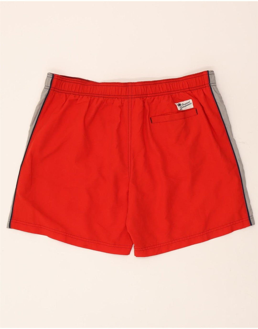 Shorts de natação masculino Marks & Spencer XL vermelho colorblock poliéster