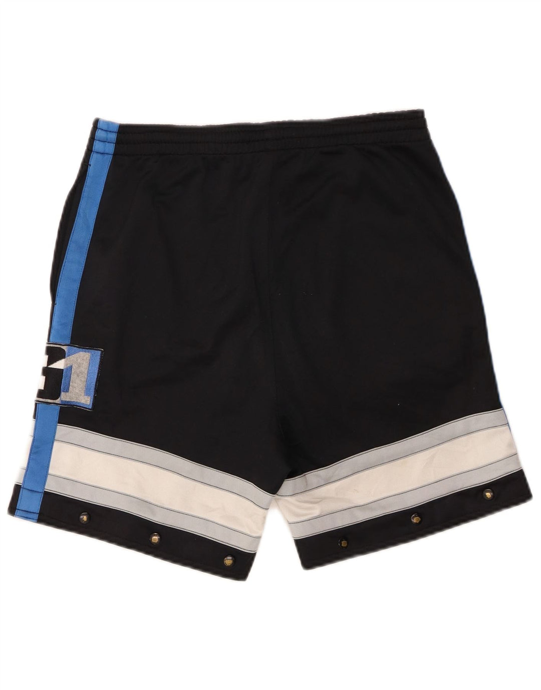 Shorts esportivos masculinos Lotto UK 38/40 poliéster colorblock preto médio