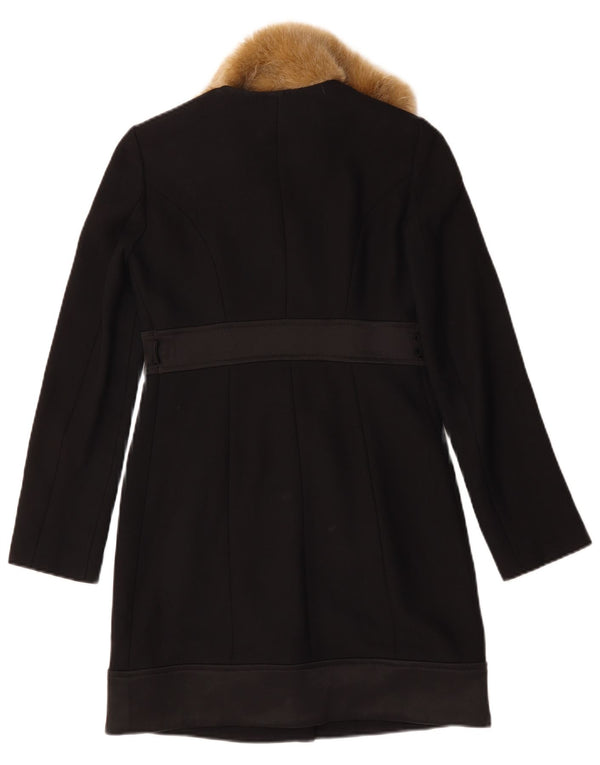 Sobretudo feminino vintage IT 40 viscose preta pequena