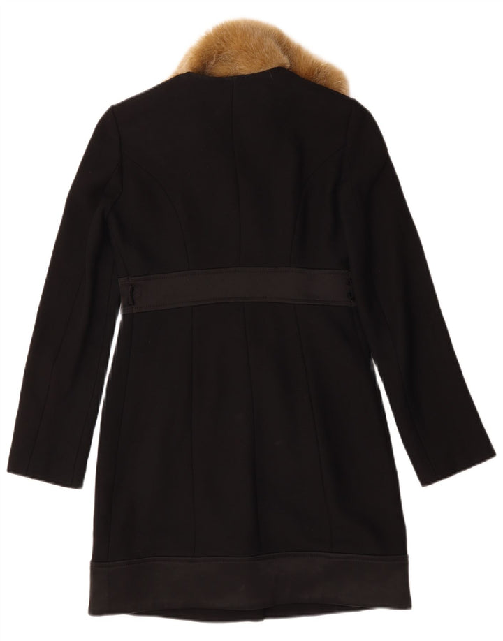 Sobretudo feminino vintage IT 40 viscose preta pequena
