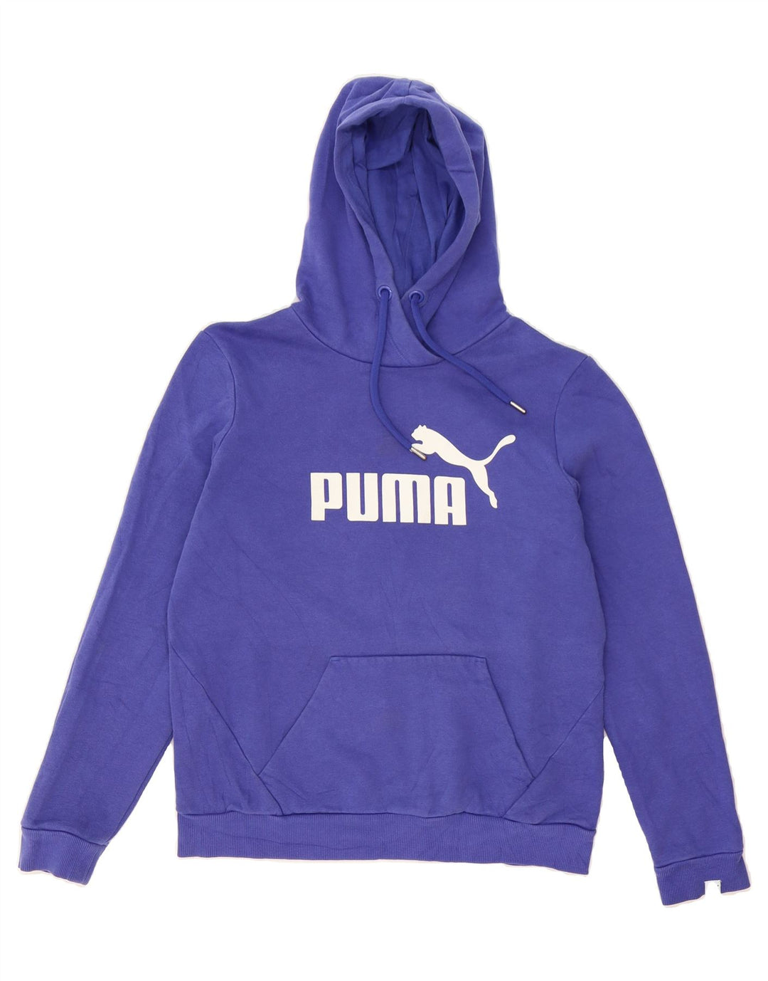 PUMA Womens Graphic Hoodie Jumper UK 12 Medium Purple Cotton Vintage Puma and Second-Hand Puma from Messina Hembry 