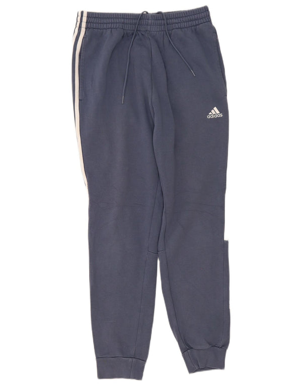 Adidas Mens Graphic Calças de treino Joggers Médio Azul Algodão