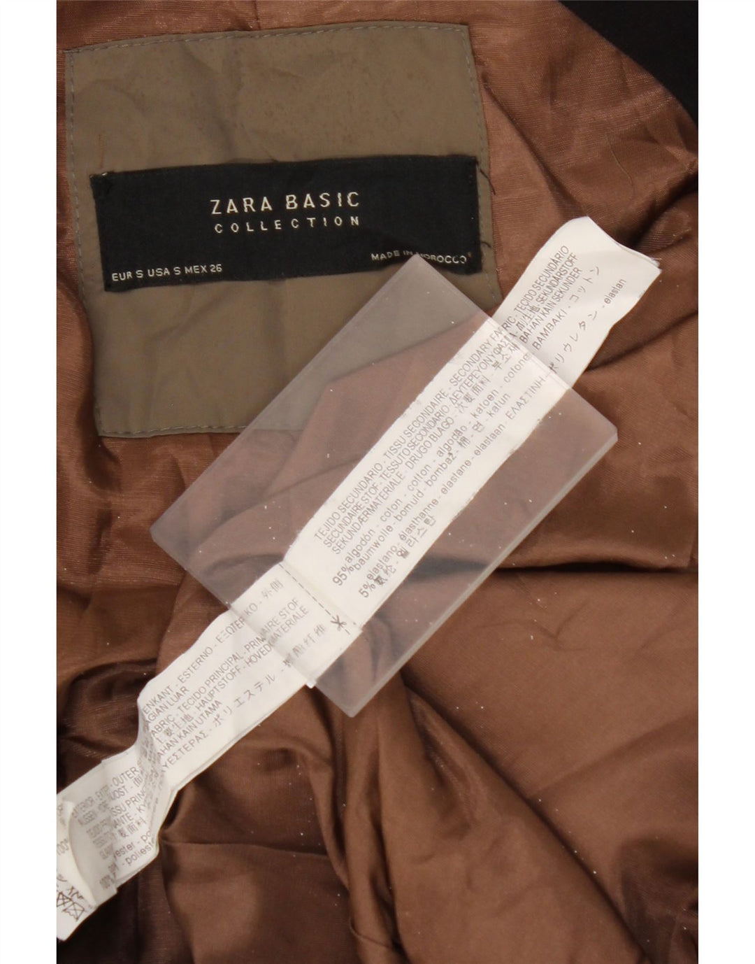 Jaqueta bomber oversized feminina ZARA Reino Unido 10 algodão verde pequeno