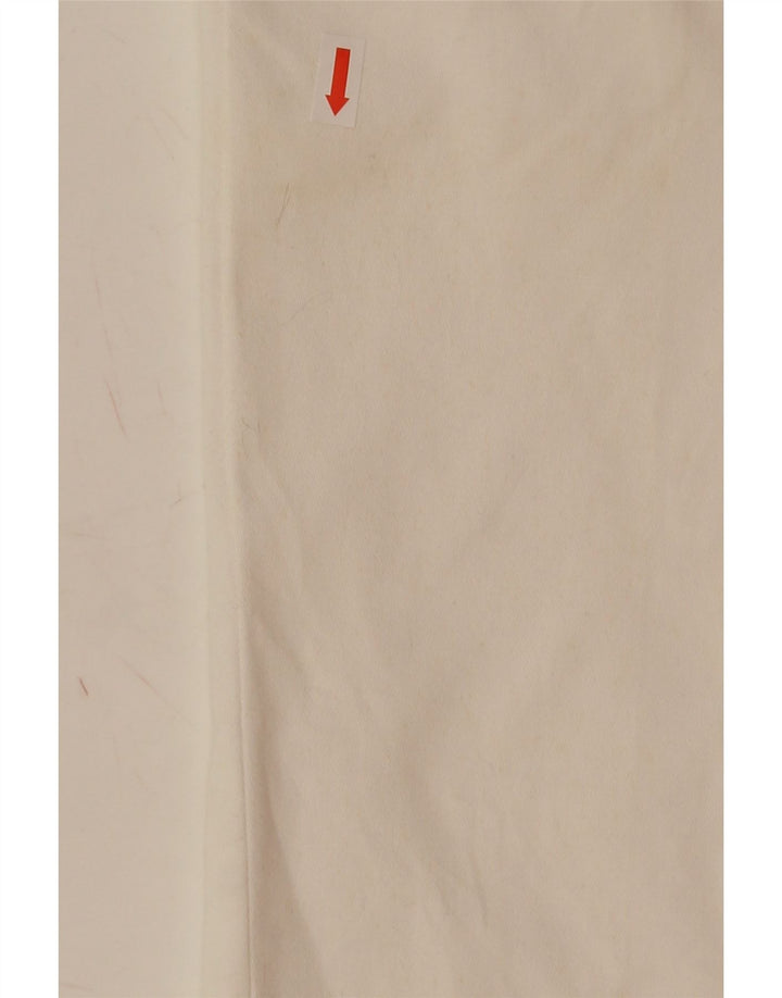 ROCCOBAROCCO Womens Straight Casual Trousers W32 L26 White Cotton Vintage Roccobarocco and Second-Hand Roccobarocco from Messina Hembry 