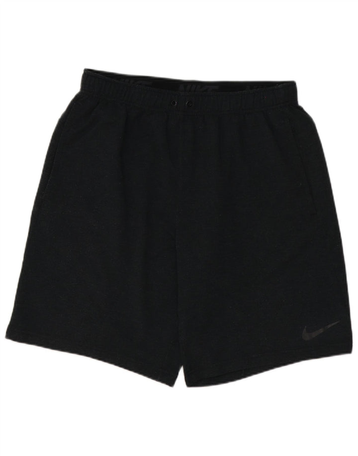 Shorts esportivos masculinos Nike Dri Fit grande poliéster manchado cinza