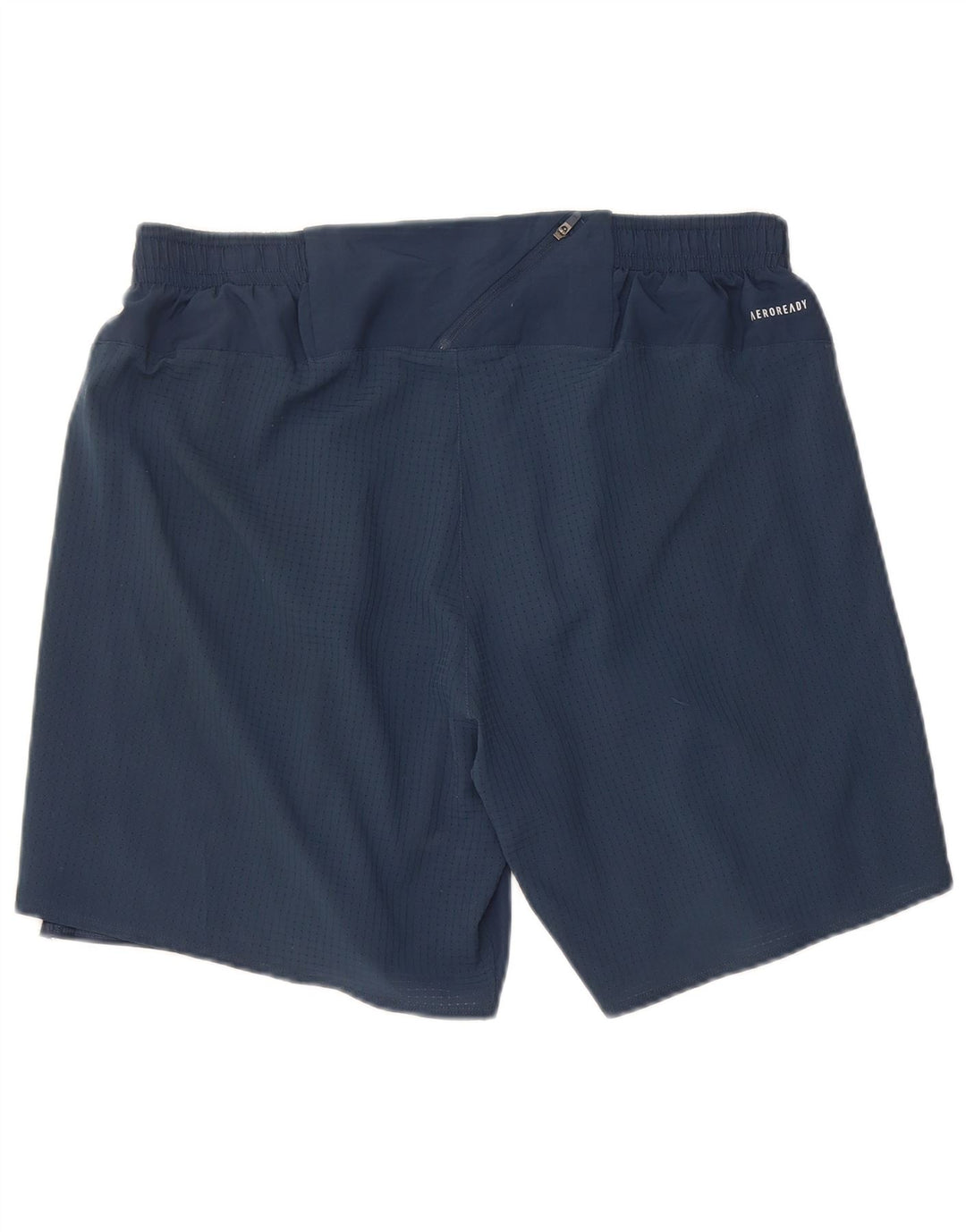 Shorts esportivos masculinos Adidas Aeroready grandes poliéster azul marinho