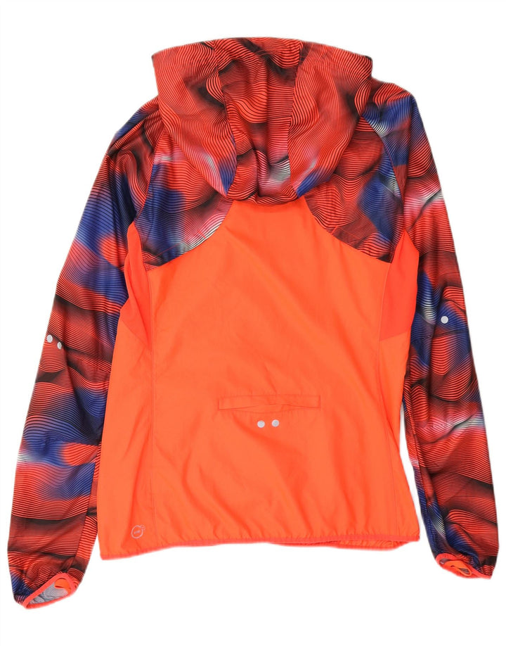 Puma Womens Hooded Tracksuit Top Jacket UK 10 Pequeno Multicolorido Geométrico