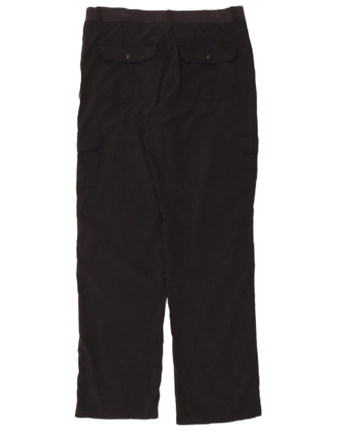 Calça cargo feminina Lee com ajuste relaxado EUA 8 médio W32 L32 poliéster preto