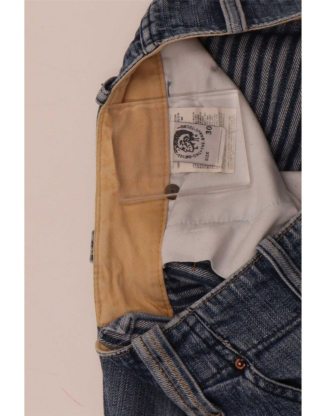 Diesel Masculino Bootcut Jeans W30 L32 Azul Algodão