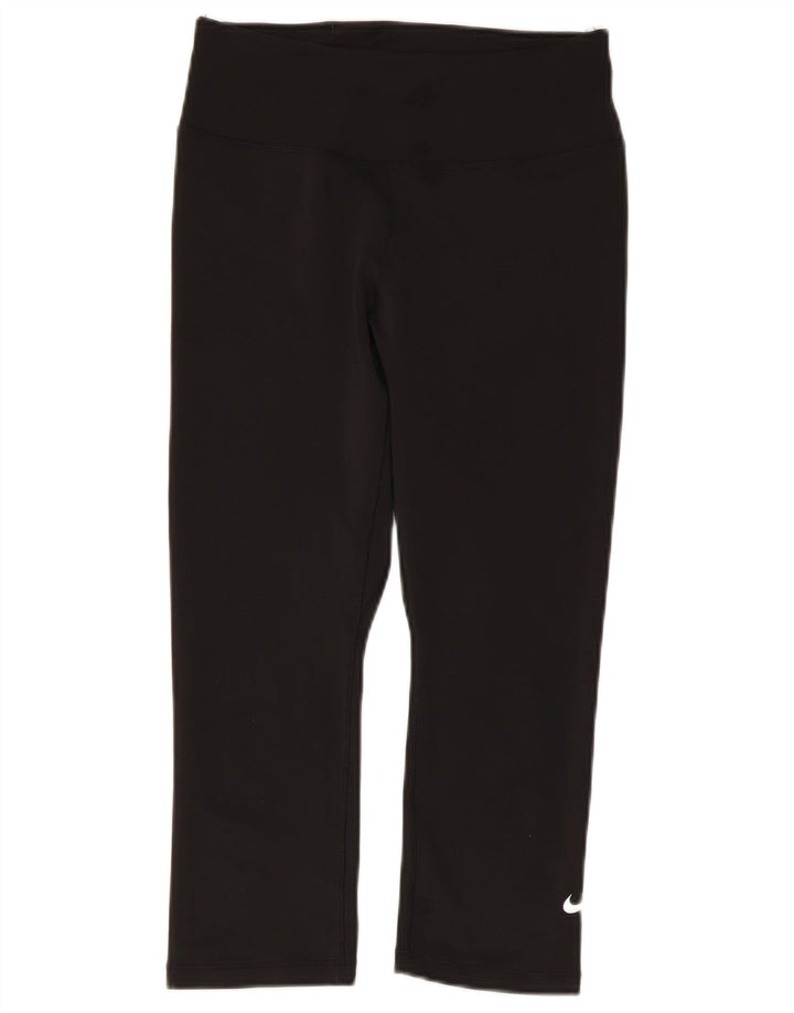 Leggings Nike Dri Fit Capri UK 10 Pequeno Poliéster Preto