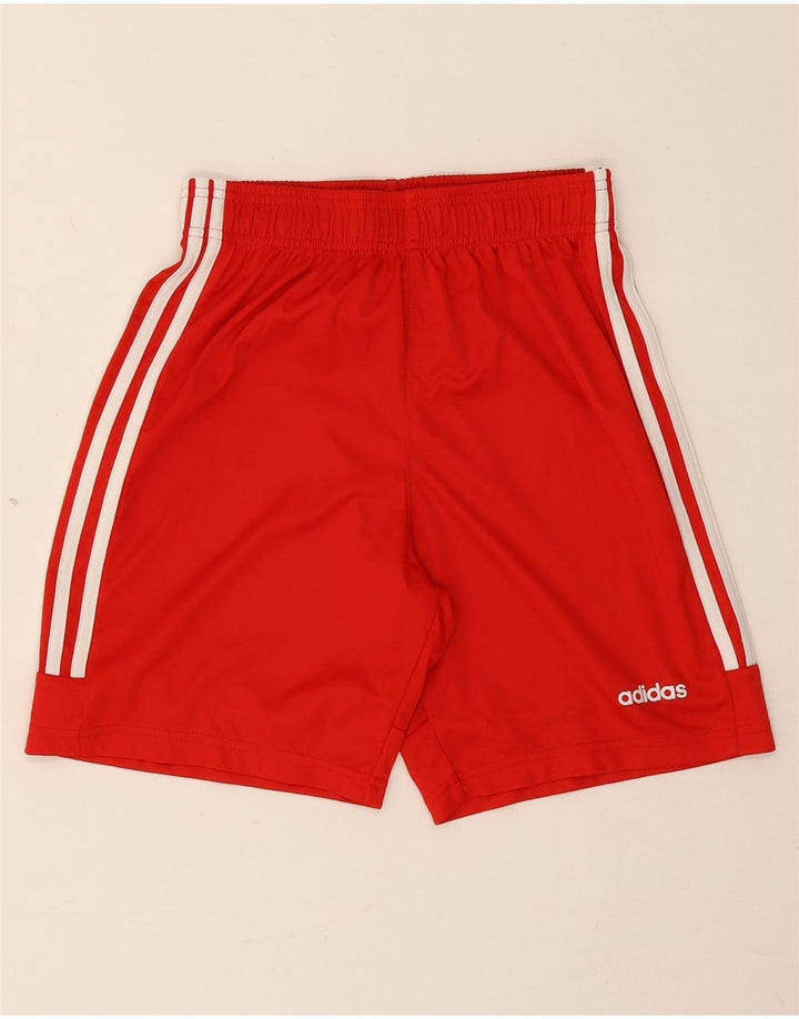 Shorts esportivos Adidas meninos 13-14 anos poliéster vermelho