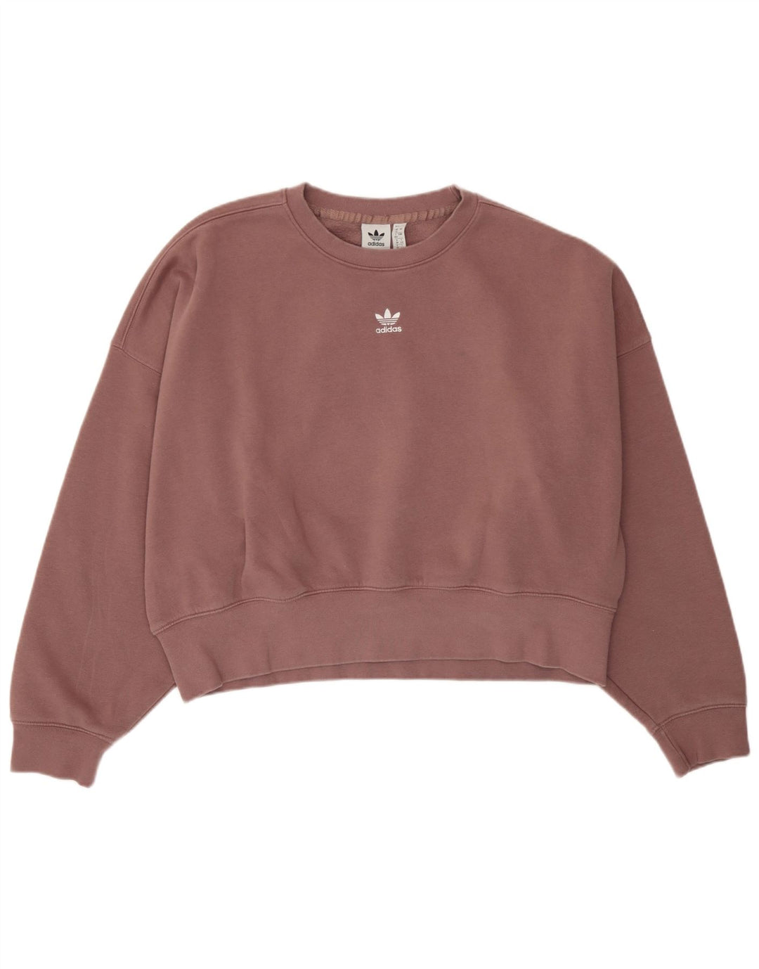 Adidas feminino oversized moletom jumper reino unido 12 médio roxo algodão