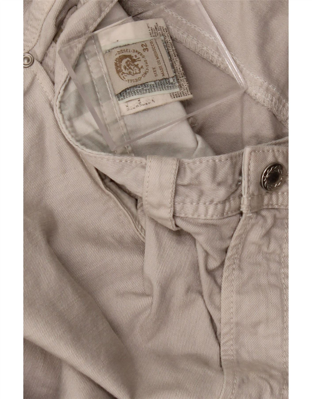 DIESEL Mens Jeans Slim W32 L33 Algodão Cinza