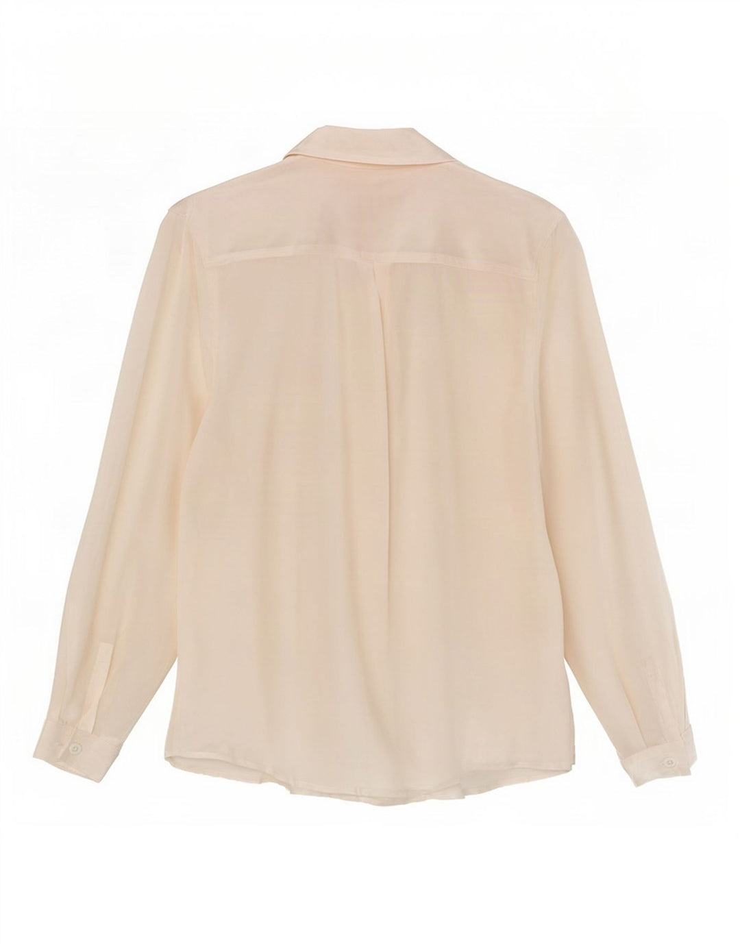 Blusa feminina vintage UK 12 seda branca média