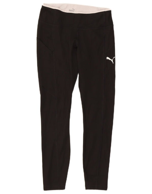 Leggings Puma Feminina UK 10 Pequenas Pretas