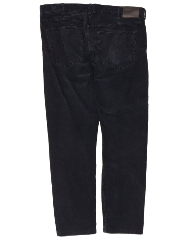 Calça masculina Gant de veludo cotelê slim fit W34 L28 algodão azul marinho